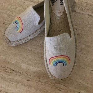 Soludos Embroidered Rainbow Espadrilles